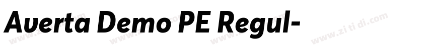 Averta Demo PE Regul字体转换